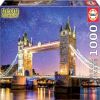 Tower Bridge London Neon, 48 cm x 68 cm, 1000 vnt. Educa dėlionė