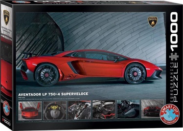 Lamborghini Aventador 750-4 SV 400010, 48 cm x 68 cm, 1000 vnt. Eurographics dėlionė
