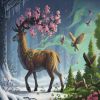 Deer Of Spring, 68.6 cm x 50.8 cm, 1000 vnt. Ravensburger dėlionė