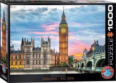 London Big Ben 470741, 48.9 cm x 67.3 cm, 1000 vnt. Eurographics dėlionė