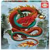Le Dragon De La Bonne Fortune Vincent Hie 11ED19003, 34 cm x 48 cm, 500 vnt., raudona Educa dėlionė