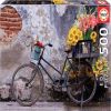 Bicycle With Flowers 675468, 34 cm x 48 cm, 500 vnt. Educa dėlionė