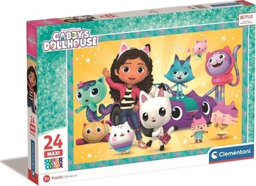 Gabbys Dollhouse 28521, 42 cm x 62 cm, 24 vnt. Clementoni dėlionė ...