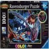 Color StarLine - Shining Dragons 13710, 49 cm x 36 cm, 100 vnt. Ravensburger dėlionė