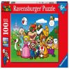 Super Mario 129928, 49 cm x 36 cm, 100 vnt. Ravensburger dėlionė