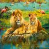Lions In The Savanna, 49 cm x 36 cm, 500 vnt. Ravensburger dėlionė