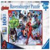 XXL Marvel Avengers 10808, 49 cm x 36 cm, 100 vnt. Ravensburger dėlionė
