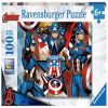 Captain America, 49 cm x 36 cm, 100 vnt. Ravensburger dėlionė