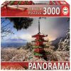 Mount Fuji Pagoda Chureito 18013, 144 cm x 68 cm, 3000 vnt. Educa dėlionė