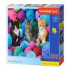 Kittens in Yarn 030477, 29 cm x 40 cm, 300 vnt. Castorland dėlionė