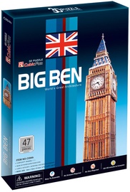 3D dėlionė Big Ben C094H, 12 cm x 12 cm, 47 vnt. Cubicfun dėlionė