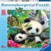 Cuddling Pandas 13065, 49 cm x 36 cm, 300 vnt. Ravensburger dėlionė