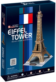 3D dėlionė Eiffel Tower C044H, 23 cm x 20.5 cm, 35 vnt. Cubicfun dėlionė