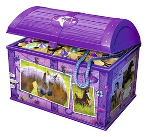 3D dėlionė treasure chest horses, 216 vnt. Ravensburger dėlionė