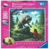 Red Riding Hood & The Wolf 12988, 49 cm x 36 cm, 100 vnt. Ravensburger dėlionė