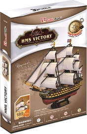3D dėlionė HMS Victory, 46 cm x 21 cm, 189 vnt. Cubicfun dėlionė