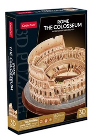 3D dėlionė Rome The Colosseum MC279H, 37.4 cm x 34 cm, 163 vnt., ruda Cubicfun dėlionė