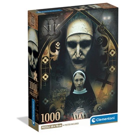 Horror Collection The Nun 37098, 70 cm x 50 cm, 1000 vnt. Clementoni dėlionė