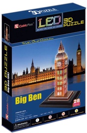3D dėlionė Big Ben L501H, 24.8 cm x 20.4 cm, 28 vnt. Cubicfun dėlionė