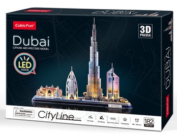 3D dėlionė Dubai, 182 vnt. Cubicfun dėlionė