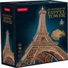 3D dėlionė Eiffel Tower, 47.8 cm x 47.5 cm, 314 vnt., ruda Cubicfun dėlionė