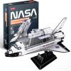 3D dėlionė NASA Space Shuttle Discovery, 30.5 cm x 22.2 cm, 126 vnt., balta/pilka Cubicfun dėlionė