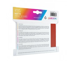 Gamegenic Rebel Gamegenas: Matte Prime CCG Sleeps 66x91mm Raudona