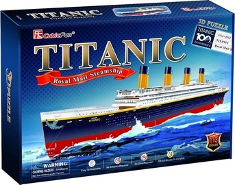 3D dėlionė Titanic T4011H, 80 cm x 20 cm, 113 vnt. Cubicfun dėlionė