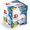 3D dėlionė Pokemon Heal Ball 11582, 7.5 cm x 7.5 cm, 54 vnt., geltona/rožinė Ravensburger dėlionė