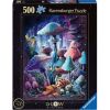 Glow In The Dark Mushrooms In The Moonlight, 49 cm x 36 cm, 500 vnt. Ravensburger dėlionė