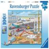 Construction site Airport, 50.7 cm x 36.1 cm, 100 vnt. Ravensburger dėlionė