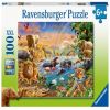 Jungle 12910, 49 cm x 36 cm, 100 vnt. Ravensburger dėlionė