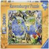 World Atlas with Animals, 300 vnt. Ravensburger dėlionė