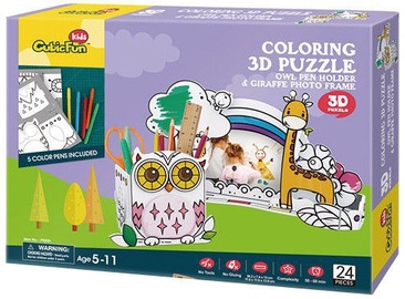 3D dėlionė P695H, 30 cm x 22 cm, 24 vnt. Cubicfun dėlionė
