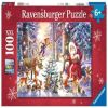 Christmas In The Forest 129379, 36 cm x 49 cm, 100 vnt. Ravensburger dėlionė