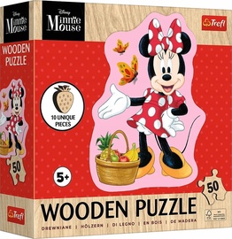 Medinė Disney Happy Minnie 20279, 18 cm x 10 cm, 50 vnt. Trefl dėlionė