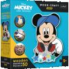 Medinė Mickey Mouse, 22 cm x 17 cm, 50 vnt. Trefl dėlionė