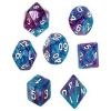 REBEL RPG Dice Set - Two Color - Mėlyna and Violetinė