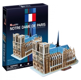 3D dėlionė , 23.3 cm x 11.5 cm, 40 vnt., mėlyna/ruda Cubicfun dėlionė