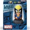 3D Wolverine, 8 cm x 8 cm, 54 vnt., mėlyna/juoda/geltona Ravensburger dėlionė