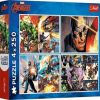 4in1 Marvel Hero Days Avengers 13309, 23.8 cm x 33.9 cm, 1000 vnt. Trefl dėlionė
