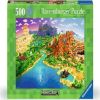 Minecraft, 36 cm x 49 cm, 500 vnt. Ravensburger dėlionė
