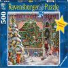 The Christmas Shop, 36 cm x 49 cm, 500 vnt. Ravensburger dėlionė