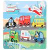 Medinė Vehicles 630239, 8 vnt. Trefl dėlionė