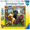 Psi piknik 12886, 49 cm x 36 cm, 100 vnt. Ravensburger dėlionė