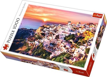 Sunset over Santorini 10435, 48 cm x 68 cm, 1000 vnt. Trefl dėlionė