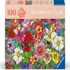 Flowers, 19.2 cm x 27.4 cm, 100 vnt. Ravensburger dėlionė
