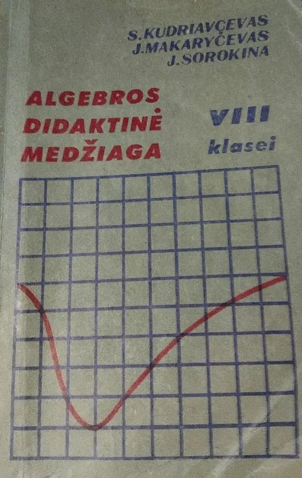 Algebros didaktinė medžiaga VIII klasei. Knyga mokytojui