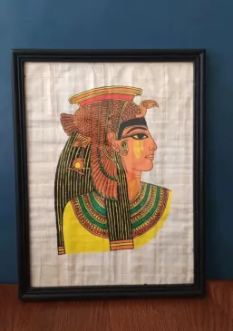 Egipto papirusas rėmelyje "Kleopatra" 30x40cm