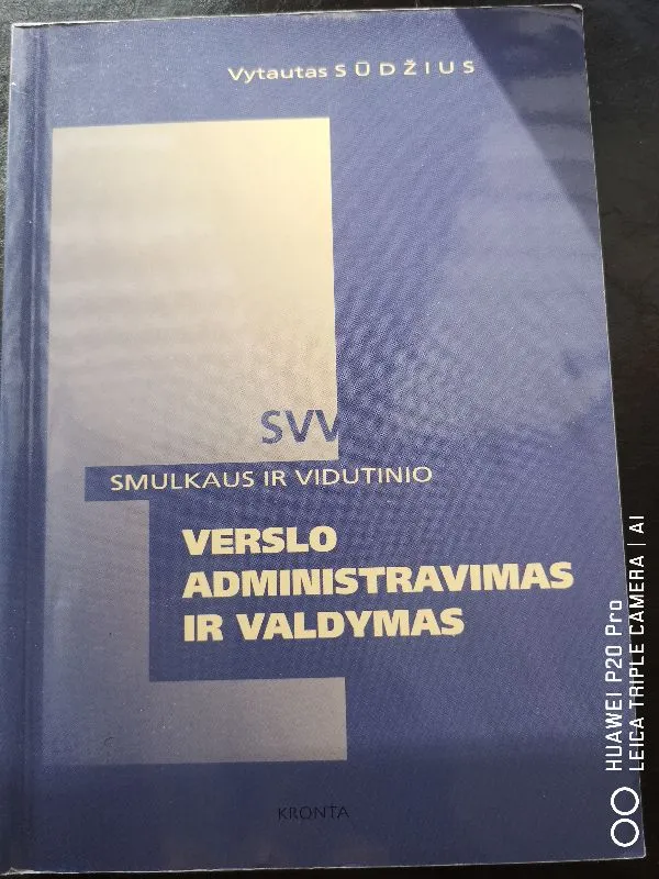 Smulkaus ir vidutinio verslo administravimas ir valdymas